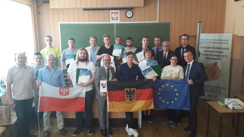 Młodzi Niemcy z Mainz zakończyli praktykę w Raciborzu