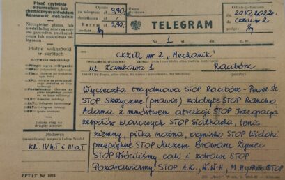 Telegram z wycieczki
