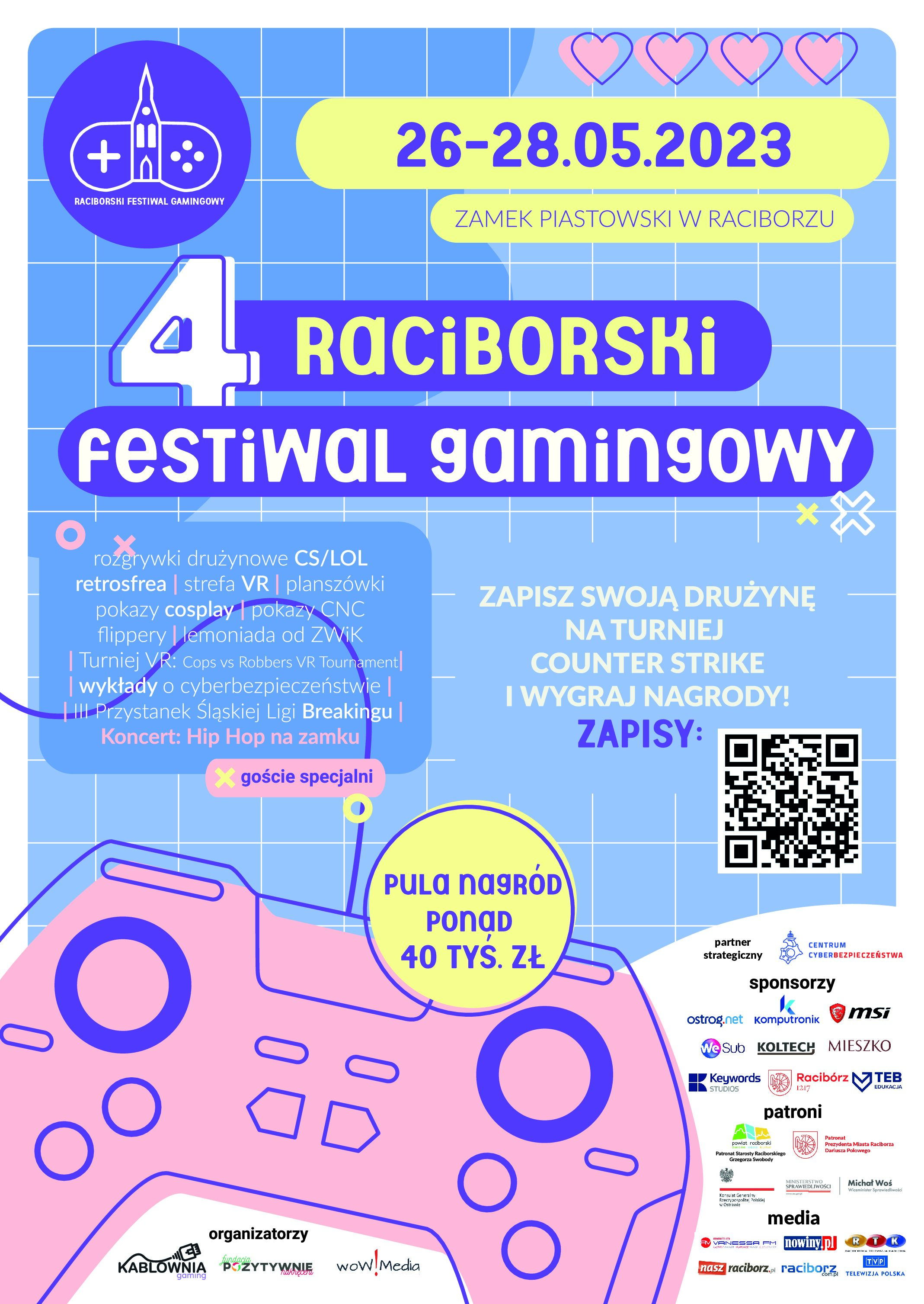 Raciborski Festiwal Gamingowy na Zamku Piastowskim w Raciborzu – zaproszenie